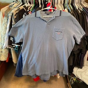 Vintage Ralph Lauren Polo Sport Polo Size XL Light and Navy Blue